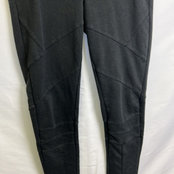 Free People Black Pleated High Rise‎ Full Length Leggings Women's Size Small - Picture 2 of 6